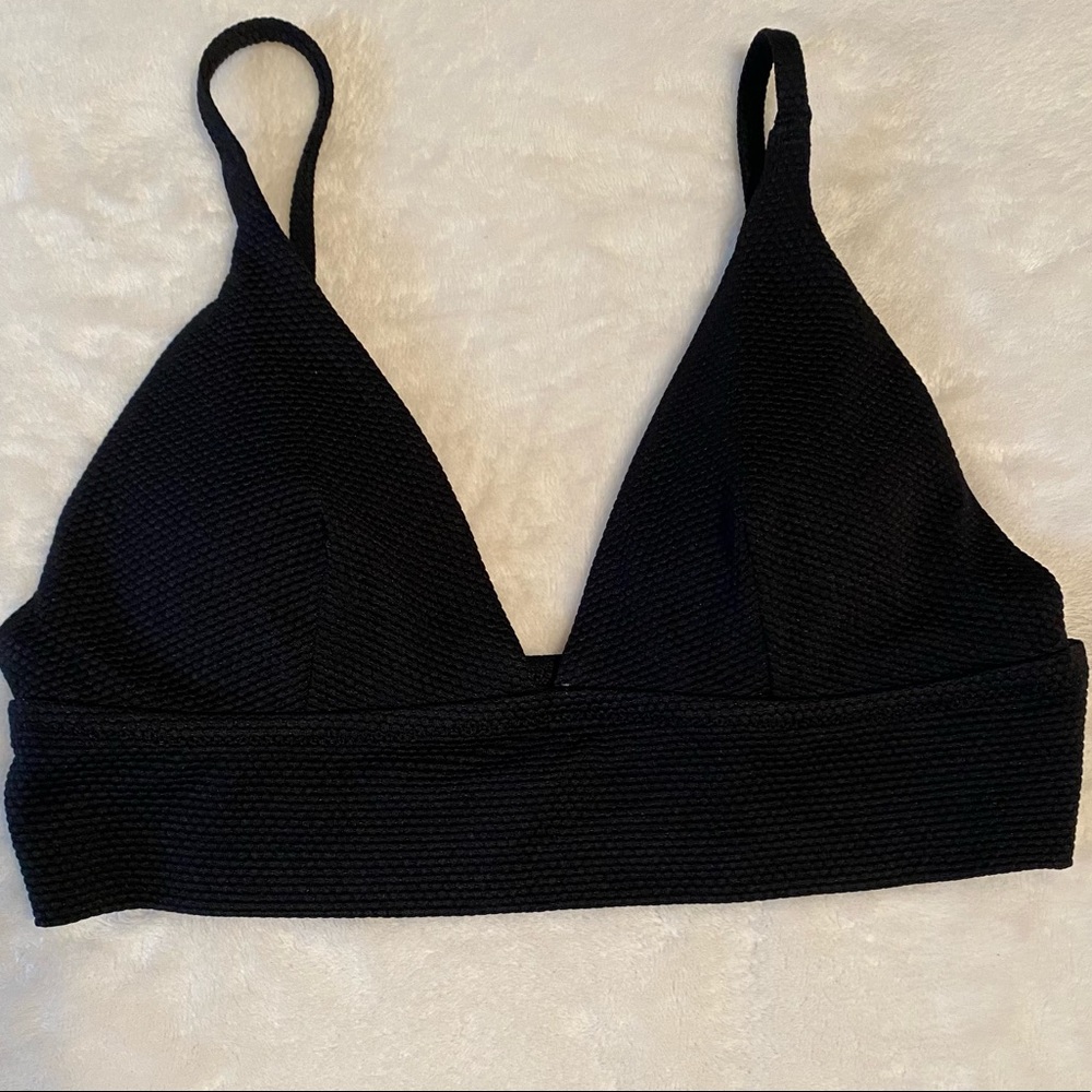 Aerie longline textured Bikini Top S